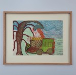 Żarski Henryk / Przejażdżka  /  44 x 56 / tech. mieszana-papier  