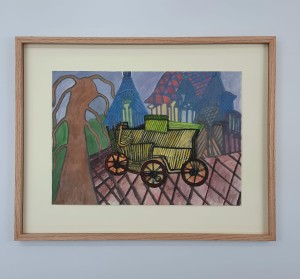 Żarski Henryk / Powózka  /  44 x 56 / tech. papier - tempera 