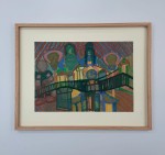 Żarski Henryk / Ratusz  /  44 x 56 / tech. papier - tempera 