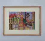 Żarski Henryk / Bariery  /  44 x 56 / tech. papier - tempera 