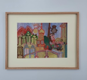 Żarski Henryk / Bariery  /  44 x 56 / tech. papier - tempera 