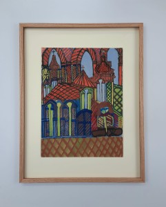 Żarski Henryk / Portier /  56 x 44 / tech. papier - tempera 