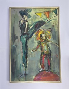 Aninowska Joanna / Sztuczki  / płótno-olej / 120 x 80 