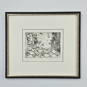 Aninowska Joanna / Czarna owca / grafika / 38 x 43