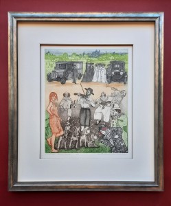 Bocianowski Marian  / Koncert dla Adeli /  grafika / 65 x 57