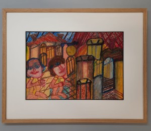 Żarski Henryk / Przejażdżka /  44 x 56 / tech. mieszana-papier