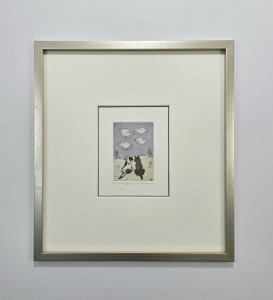 Bocianowski Marian  / Psie smutki  /  grafika / 35 x 32 