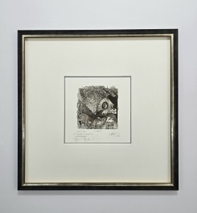 Ryszard Baloń / Z cyklu zodiakalne konstelacje: Baran i  byk / intaglio/ 38 x 38