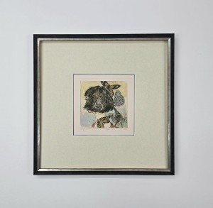 Purzycka Edyta / Motyle i wiatr / grafika /  37 x 37