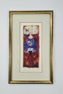 Kotewicz Hanna / Koty chętnie słuchają ptasich opowieści III /akryl-papier czerpany/ 52 x 33 