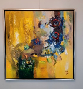 Winkiel Mirosława / Ukrzesłowienie / płótno-akryl /100 x100