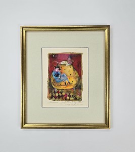 Kotewicz Hanna / Wieczorne przytulanie i wyciszenie  /akryl-papier czerpany/ 44 x 38  (1)