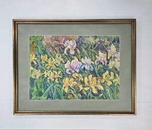 Ratajczyk Marek / Irysy / olej płótno / 71 x 91 