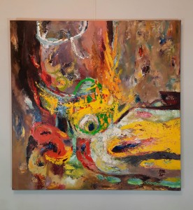 Winkiel Mirosława  / Penetracje / płótno-akryl / 100 x100