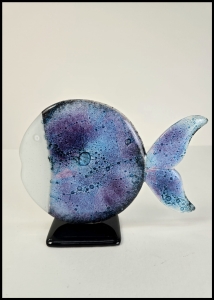 Habrat Maciej / Ryba / 16 cm / szkło art.  