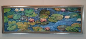 Ratajczyk Marek / Nenufary  / olej płótno / 50 x 160