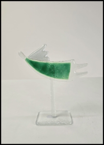 Habrat Maciej / Aniołek  / 18 cm  / szkło art. 