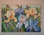 Ratajczyk Marek / Irysy / olej płótno / 100 x  140