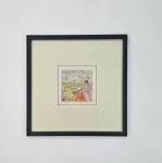 Purzycka Edyta /  Królewski orszak   / grafika - akwarela /  37 x 37 