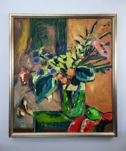 Winkiel Mirosława / Kwiaty /płótno-akryl / 70 x 60